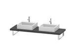 Duravit DuraStyle Konsole DS103C04949 für Aufsatzbecken, 2 Ausschnitte, Stärke 4.5 cm, graphit matt