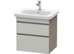 Duravit DuraStyle Waschtisch-Unterschrank DS648000743 58 x 44,8 cm, betongrau/basalt matt, 2 Schubkästen, wandhängend