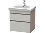Duravit DuraStyle Waschtisch-Unterschrank DS648300743 60 x 45,3 cm, betongrau/basalt matt, 2 Schubkästen, wandhängend