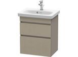Duravit DuraStyle Waschtisch-Unterschrank DS640307543 50 x 36,8 cm, leinen/basalt matt, 2 Schubkästen, wandhängend