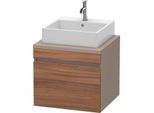 Duravit DuraStyle Waschtisch-Unterschrank DS531007943 60 x 54,8 cm, nussbaum natur/basalt matt, für Konsole, 1 Auszug