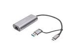DIGITUS DN-3028 - Netzwerkadapter - USB-C / USB-A