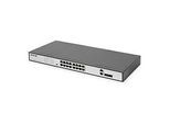 DIGITUS DN-95342-1 - Switch - 19", af/at - unmanaged - 16 x 10/100 (PoE+)