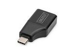 DIGITUS Video- / Audio-Adapter - 24 pin USB-C männlich zu HDMI weiblich - Schwarz - unterstützt 4K 30 Hz (3840 x 2160)