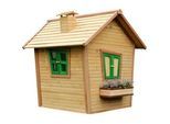 Ambia Garden Spielhaus , Braun, Grün , Holz , 144x146x157 cm , EN 71, CE, FSC 100% , Freizeit & Co, Gartenspielzeug, Spielhäuser