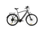 Elektrofahrrad , Anthrazit , Metall , 180x70x100 cm , male , Geschwindigkeitsanzeige, Seitenständer, höhenverstellbarer Komfortsitz, Akkustatusanzeige , Freizeit & Co, Sport & Fitness, Fahrräder