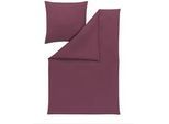 Estella Bettwäsche , Mauve , Textil , Uni , 155x220 cm , Textiles Vertrauen - Oeko-Tex® , Heimtextilien, Bettwäsche & Leintücher, Bettwäsche