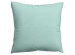 Schlafgut Kopfpolsterbezug , Türkis , Textil , Uni , 80x80 cm , Grüner Punkt, Textiles Vertrauen - Oeko-Tex®, AZO-frei, Oeko-Tex® Made IN Green , bügelleicht, bügelfrei , Heimtextilien, Bezüge, Polsterbezüge