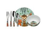 WMF Kinderbesteck , Edelstahlfarben , Metall , 6-teilig , 25x10x40.5 cm , ergonomischer Griff , Füttern, Kindergeschirr & Kinderbesteck