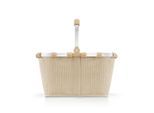 Reisenthel Einkaufstasche Carrybag cord sand exclusive, Beige, Textil, 22 L, 48x29x28 cm, großes Hauptfach, Freizeit, Koffer & Taschen, Einkaufstaschen