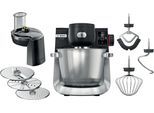 BOSCH Küchenmaschine "Serie 6 MUMS6ZS13D, Automatikprogramme, integr.1g Waage, schwarz", schwarz (schwarz, edelstahl), B:32cm H:34cm T:38cm, Küchenmaschinen, Knethaken/Rühr-/Silikonbesen, Küchenmaschine