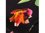Viskose-Jersey "Große Blumen", schwarz-color