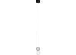 NOVA LUCE Pendelleuchte "ZERO", schwarz (schwarz, grau), 1, Ø 8cm H: 115cm, 1 Stk., Leuchten, Pendelleuchte