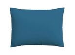 Schlafgut Kopfpolsterbezug , Blau , Textil , Uni , 60x80 cm , Grüner Punkt, Textiles Vertrauen - Oeko-Tex®, AZO-frei, Oeko-Tex® Made IN Green , bügelleicht, bügelfrei , Heimtextilien, Bezüge, Polsterbezüge