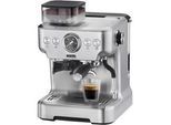 Trisa Electronics Espressomaschine , Silberfarben , Metall , 2700 ml , 32.5x41x28 cm , Fsc, RoHS , Küchengeräte, Kaffeemaschinen & Milchschäumer