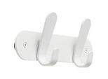 Wandgarderobe Functionals KROK HJH 30 Chalk White, 4 Haken, bis 10 kg, B 300 mm, Stahl und Kunststoff, weiss