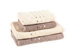 Esposa Frottierset , Taupe, Beige , Textil , 4-teilig , 50x100 cm , Heimtextilien, Badtextilien, Handtuchsets