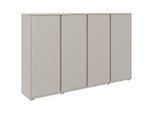 Xora Schuhschrank, Kaschmir, Kunststoff, 18 Fächer, 192.7x120x34 cm, Garderobe, Schuhaufbewahrung, Schuhschränke