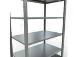 Schulte Lagertechnik Büroregal Stecksystem MultiPlus150, Grundregal, 6 Fachböden, ohne Mittelanschlag, B 1000 x T 600 x H 2000 mm, Silbergrau/verzinkt