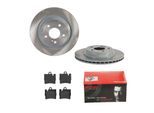BREMBO Bremsensatz-Hinterachse COATED DISC LINE / STANDARD IJDTIDJEJ8 Bremsensatz, Scheibenbremse hinten rechts links innenbelüftet 300mm für MERCEDES