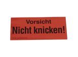 ratioform Warnetiketten, Aufdruck Nicht knicken!, VE 1000 Stk, LxB 145 x 70 mm
