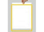 Rahmen mit Klarsichtfolie, Papierformat A4, VE 10 Stk, selbstklebend, gelb kaiserkraft