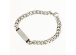 Silberfarbenes Armband mit Gravuren