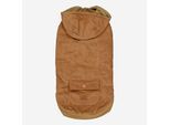Braune Hundejacke mit Kapuze