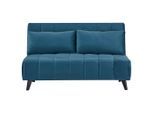 Carryhome Schlafsofa, Dunkelblau, Holz, Kiefer, massiv, 2-Sitzer, Füllung: Polyester, 143x82x91 cm, Kinder- & Jugendzimmer, Jugendmöbel, Jugendsofas