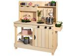 Outdoor-Spielküche MUDDY BUDDY "Explorer", beige (natur), Spielküchen, KinderB:40cm H:105cm T:102cm, Holz, Matschküche, natur; FSC - schützt Wald, B:40cm H:105cm T:102cm