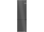 BOSCH Kühl-/Gefrierkombination "KGN39OCAF", Energieeffizienz: A (A-G), silber (anthrazit steel), Rechtsanschlag, wechselbar, Kühlschränke, Green Collection: produziert mit CO₂ reduzierten Materialien