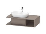 Duravit D-Neo Waschtisch-Unterschrank DE492904343 100 x 55 cm, Basalt Matt, wandhängend, 1 Fach, 1 Konsolenplatte