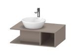 Duravit D-Neo Waschtisch-Unterschrank DE492804343 80 x 55 cm, Basalt Matt, wandhängend, 1 Fach, 1 Konsolenplatte