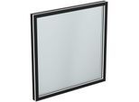 Ideal Standard Conca Spiegel T3965BH 60x3,8x60 cm, eckig, mit Beleuchtung, neutral, Rahmen schwarz