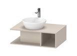Duravit D-Neo Waschtisch-Unterschrank DE492809191 80 x 55 cm, Taupe Matt, wandhängend, 1 Fach, 1 Konsolenplatte