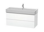 Duravit L-Cube Waschtisch-Unterschrank LC627901818 118,4x 45,9 cm, weiß matt, 2 Schubkästen, wandhängend