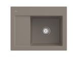 Villeroy und Boch Subway 45 Compact Einbauspüle 331301TR rechts, mit Ablaufgarnitur, 650 x 510 mm, Handbetätigung, timber CeramicPlus