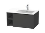 Duravit L-Cube Waschtisch-Unterschrank LC619204949 82x48,1x40cm, 1 Auszug, Becken rechts, graphit matt