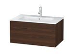 Duravit L-Cube Waschtischunterbau LC614106969 Nussbaum gebürstet, 82x40x48,1cm, 1 Auszug
