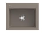 Villeroy und Boch Subway 60 S Einbauspüle 330901TR mit Ablaufgarnitur, 600 x 510 mm, Handbetätigung, timber CeramicPlus