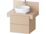 Duravit Balcoon Waschtisch-Unterschrank BA50120JEIE0000 wandhängend, 60 x 57 x 53,4 cm, Sandbeige strukturiert, 2 Schubkästen