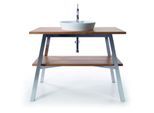 Duravit Cape Cod Aufsatz-Waschtisch 23284832001 Ø 48 cm, mit Hahnloch, ohne Überlauf, mit Armatureninsel, Weiß Seidenmatt WonderGliss