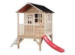 Exit Toys Spielhaus Exit Loft 300 , Naturfarben, Kernbuche , Holz , Zeder , 190x215x369 cm , Fsc, EN 71 , Freizeit & Co, Gartenspielzeug, Spielhäuser
