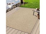 Teppich MERINOS "Kenzy", beige (natur), H:10mm Ø:80cm, Polypropylen, Teppiche, Teppich, robuster In- und Outdoor Teppich im natürlichen Jute-Look, wetterfest
