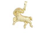 Sternzeichenanhänger JOBO "Anhänger Sternzeichen", gelbgold 333, Schmuckanhänger, Damen, Widder, Gelbgold 333, 333 Gold