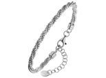 Armband JOBO "verschlungen", silber 925, Armbänder, Damen, 20cm, Silber 925 (Sterlingsilber), Armband, 925 Silber 20 cm