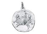 Sternzeichenanhänger JOBO "Anhänger Sternzeichen", silber (silber 925), Schmuckanhänger, Damen, Krebs, Silber 925 (Sterlingsilber), 925 Silber rund