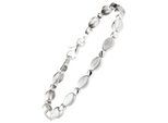 Armband JOBO "Silberarmband teil matt", silber 925, Armbänder, Damen, 19cm, Silber 925 (Sterlingsilber), Armband, 925 Silber thodiniert 19 cm