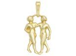Sternzeichenanhänger JOBO "Anhänger Sternzeichen", gelbgold 333, Schmuckanhänger, Damen, Zwilling, Gelbgold 333, 333 Gold