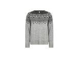 Strickpullover SOYACONCEPT "Soya Concept Sweater SC_ORLEAN", Damen, Gr. L, 99110c lt grau melange combi, Obermaterial: 74% Polyacryl, 24% Polyester, 2% Elasthan, Pullover Strickpullover